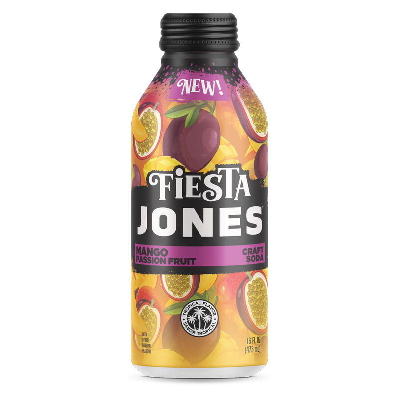 Jones Fiesta Mango Passion Fruit 16oz Can
