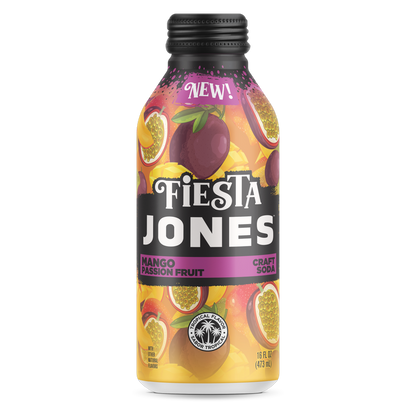 Jones Fiesta Mango Passion Fruit 16oz Can
