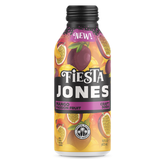 Jones Fiesta Mango Passion Fruit 16oz Can