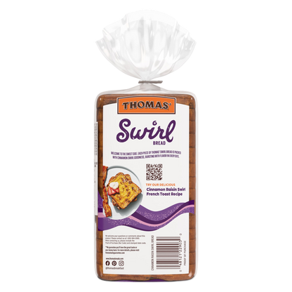 Thomas' Cinnamon Raisin Swirl Bread, 16 oz