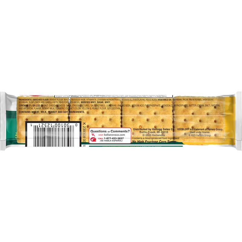 Keebler Club Crackers with Cheddar Cheese, 1.8 oz