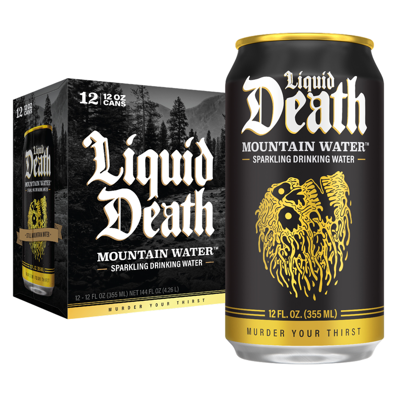 Liquid Death Sparkling Mountain Water 12pk 12oz Can