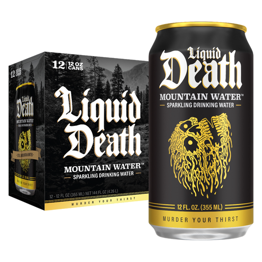 Liquid Death Sparkling Mountain Water 12pk 12oz Can
