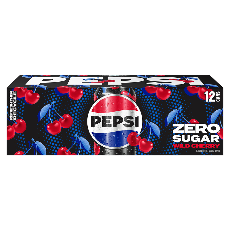 Pepsi Zero Sugar Wild Cherry 12oz 12pk Can