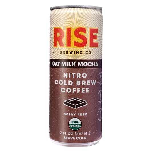 RISE Brewing Co. Oat Milk Mocha Nitro Cold Brew Latte 7oz Can