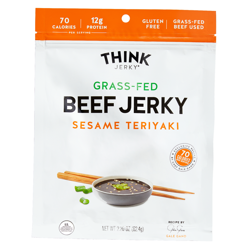 Think Jerky Sesame Teriyaki Grassfed Beef Jerky 2.2oz