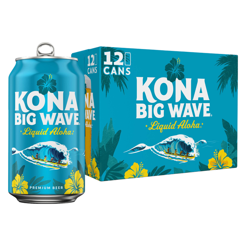 Kona Big Wave Premium Beer 12pk 12oz Cans 4.4% ABV