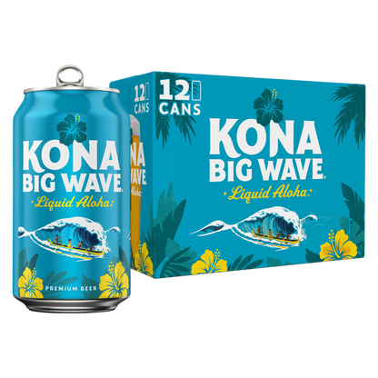 Kona Big Wave Premium Beer 12pk 12oz Cans 4.4% ABV