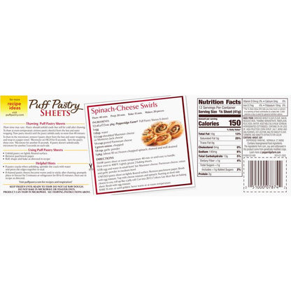 Pepperidge Farm Puff Pastry Frozen Pastry Dough Sheets 17.3 oz