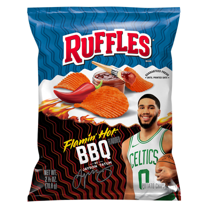 Ruffles Flamin' Hot BBQ Potato Chips 2.5oz