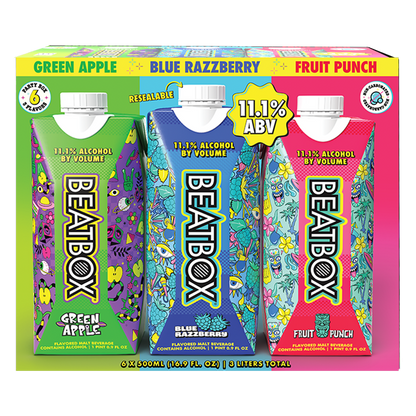 BeatBox Party Punch Variety Pack Malt 6pk 500ml  11.1% ABV