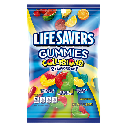 LIFE SAVERS Gummy Candy, Collisions, 7 oz Bag
