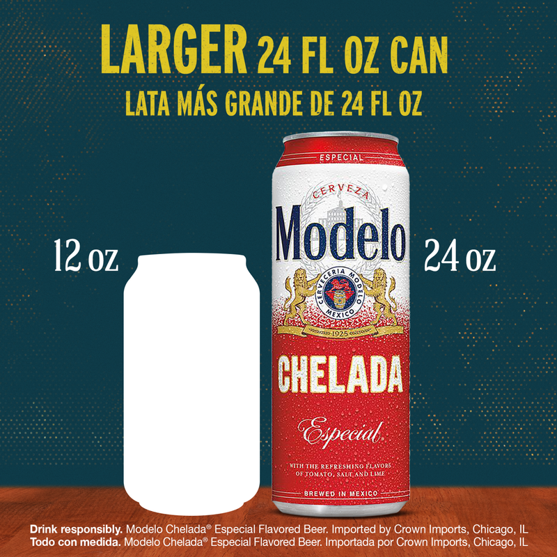 Modelo Chelada Especial Single 24oz Can 3.5% ABV