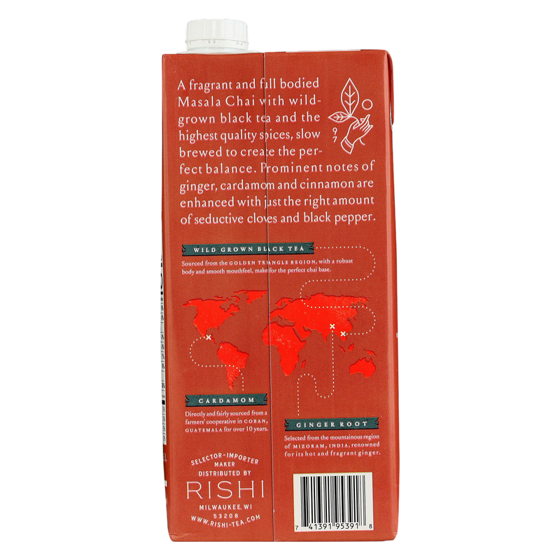 Rishi Tea Organic Masala Chai Concentrate 32oz Ctn