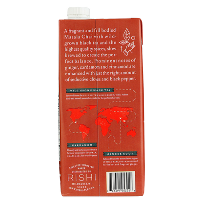Rishi Tea Organic Masala Chai Concentrate 32oz Ctn