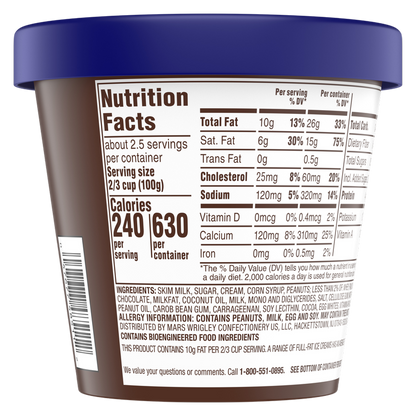 SNICKERS Ice Cream Reduced Fat Vanilla Ice Cream, Caramel, and Snickers Candy Bar Pieces, 14 Oz