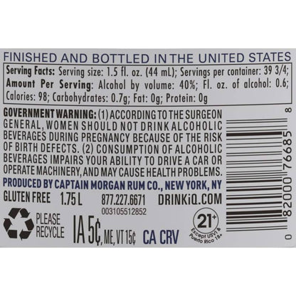 Captain Morgan White Rum 1.75L (80 Proof)