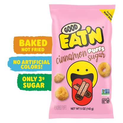 Good Eat'n Cinnamon Sugar Puffs, 5oz
