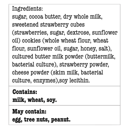 Tony's Chocolonely and Ben & Jerry's Love A-Fair White Chocolate Strawberry Cheesecake Bar 6.35oz