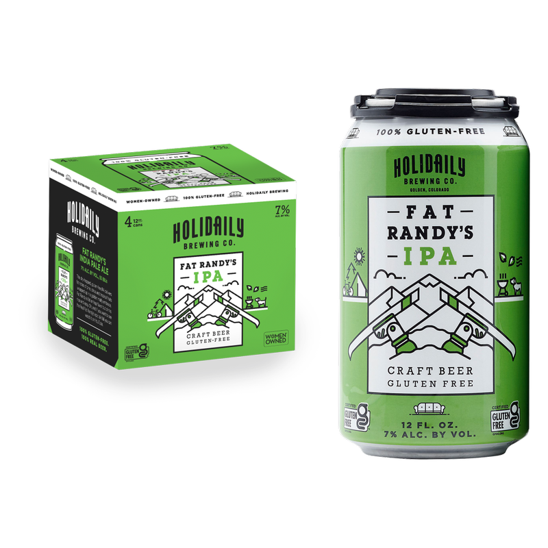 Holidaily Brewing Co. Fat Randy's IPA Gluten Free 4pk 12oz