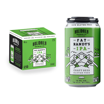 Holidaily Brewing Co. Fat Randy's IPA Gluten Free 4pk 12oz