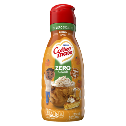 Coffee Mate Zero Sugar Pumpkin Spice Non-Dairy Creamer 32oz Btl