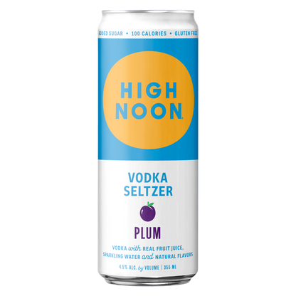 High Noon Plum Vodka Seltzer 4pk 12oz Cans