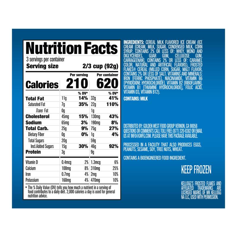 Kellogg's Frosted Flakes Ice Cream, 14oz