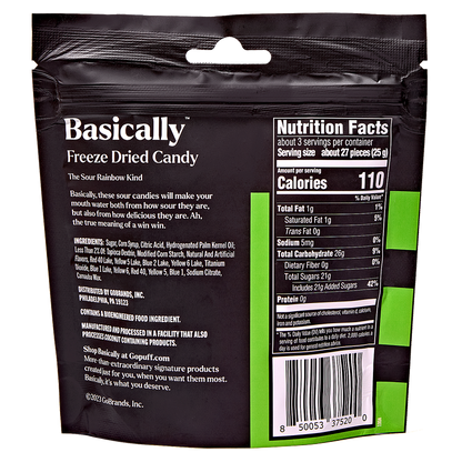 Basically Premium Sour Freeze Dried Candy 2.6oz