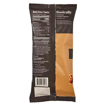 Basically Premium Caramel Cheddar Mix Small Batch Popcorn 5.5oz