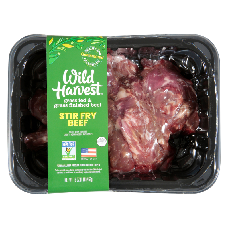 Grass Fed Stir Fry Beef (Frozen) - 16oz