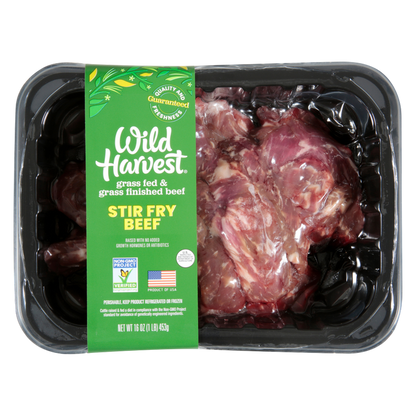 Grass Fed Stir Fry Beef (Frozen) - 16oz