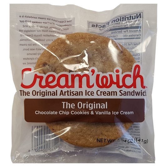 Manhattan Beach Cream’Wich Cookie Chocolate Chip Vanilla 5oz