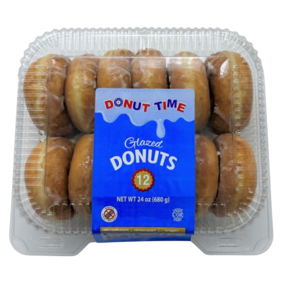 Donut Time Glazed Donuts - 12ct