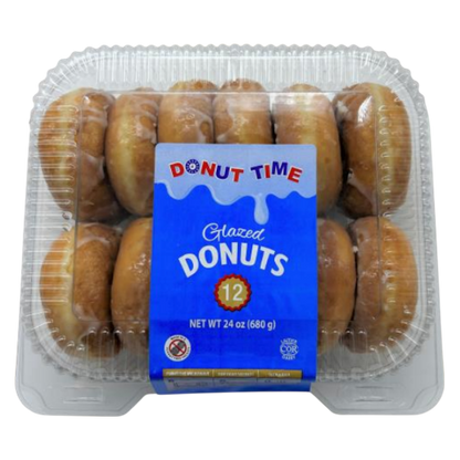 Donut Time Glazed Donuts - 12ct
