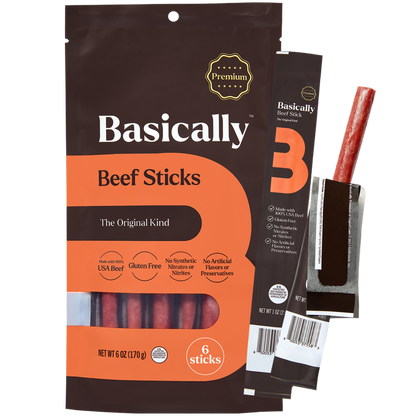 Basically Premium Original Beef Sticks, 6ct
