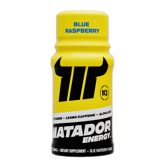 Matador Blue Raspberry Energy Shots 2oz Btl