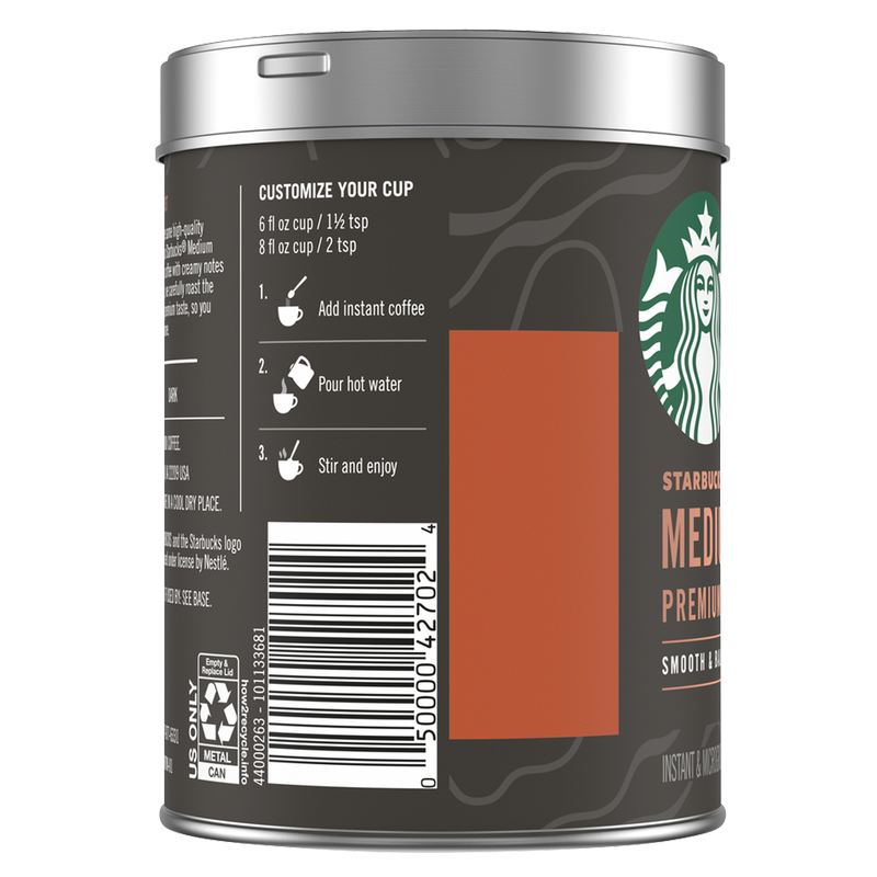 Starbucks Premium Instant Medium Roast 3.17oz Can