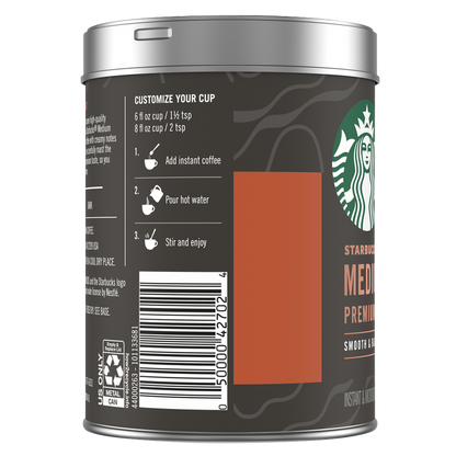 Starbucks Premium Instant Medium Roast 3.17oz Can
