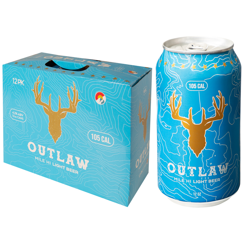 Tivoli Outlaw Mile Hi Light Beer 12pk 12oz Can 4.2% ABV