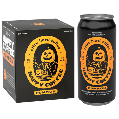 Two Robbers Happy Coffee Pumpkin 4pk 16oz Can 5.2% ABV