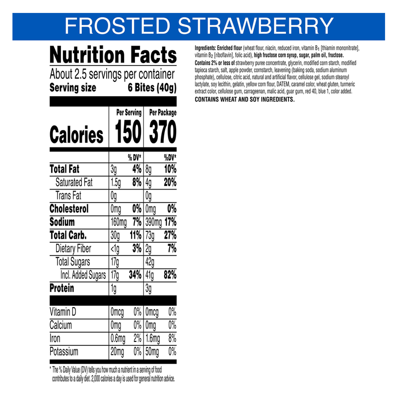 Pop-Tarts Frosted Strawberry Bites 3.5oz