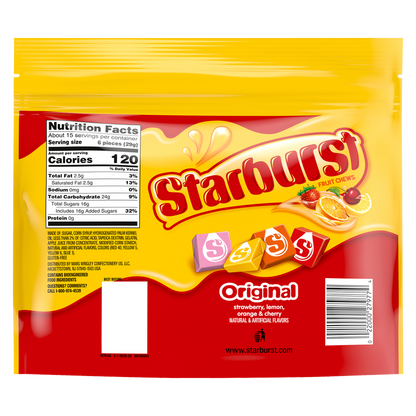 Starburst Original Fruit Chews Sharing Size 15.6oz