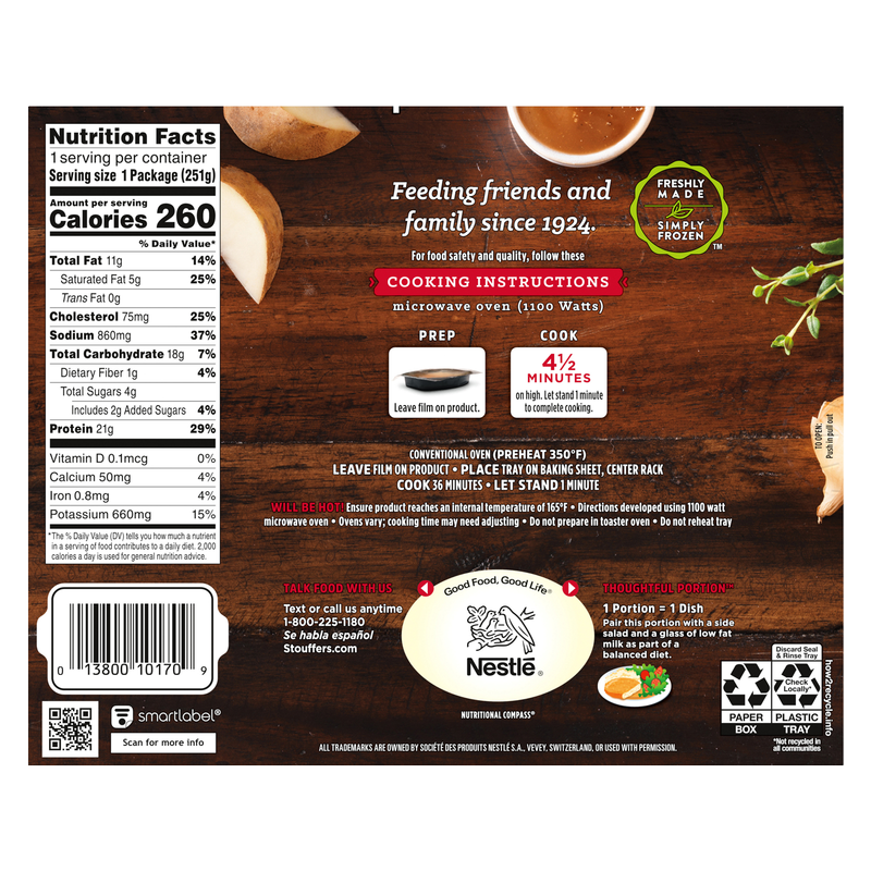 Stouffer's Baked Chicken Breast 8.87oz