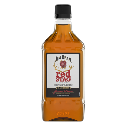 Jim Beam Red Stag Black Cherry Bourbon Whiskey 750ml (80 Proof)