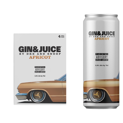 GIN & JUICE Apricot 4pk 355ml Can 5.9% ABV