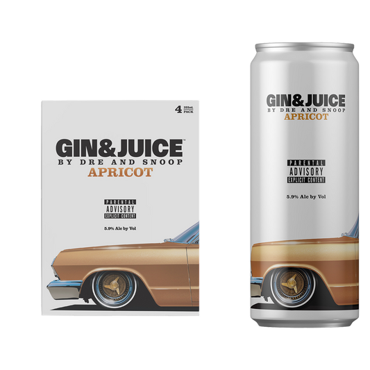 GIN & JUICE Apricot 4pk 355ml Can 5.9% ABV