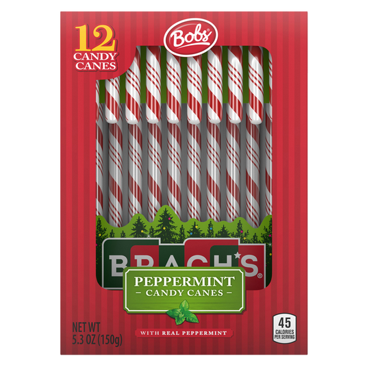 Brach's Bob's Red & White Mint Candy Canes 12ct