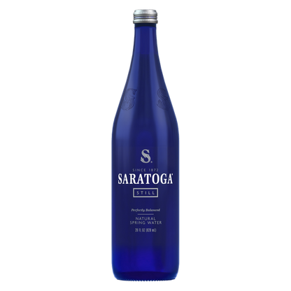 Saratoga Springs Still Spring Water 12pk 28oz Glass Bottle -XL Bundle