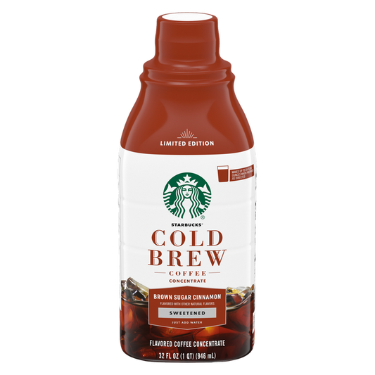 Starbucks Cold Brew Concentrate Brown Sugar Cinnamon 32oz Btl